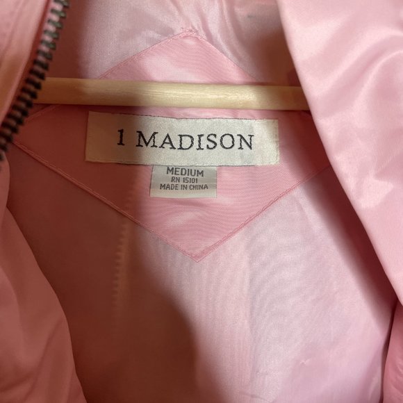 Vintage Junior's Winter Coat 1 Madison Medium M Pink 90's 2000's Puffer Jacket - Picture 3 of 8